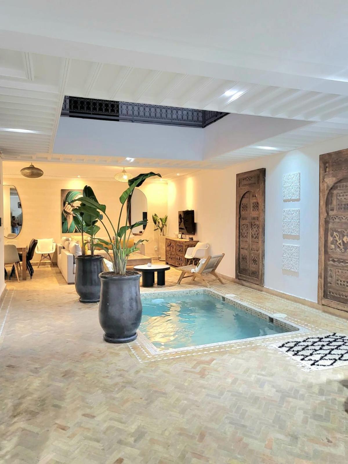 Riad Melilo Avec Piscine Chauffee Марракеш Екстер'єр фото
