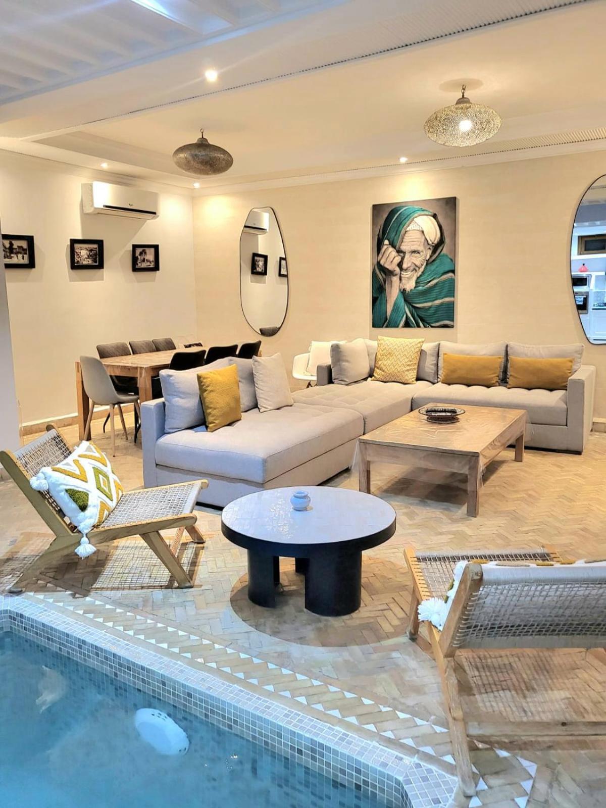 Riad Melilo Avec Piscine Chauffee Марракеш Екстер'єр фото