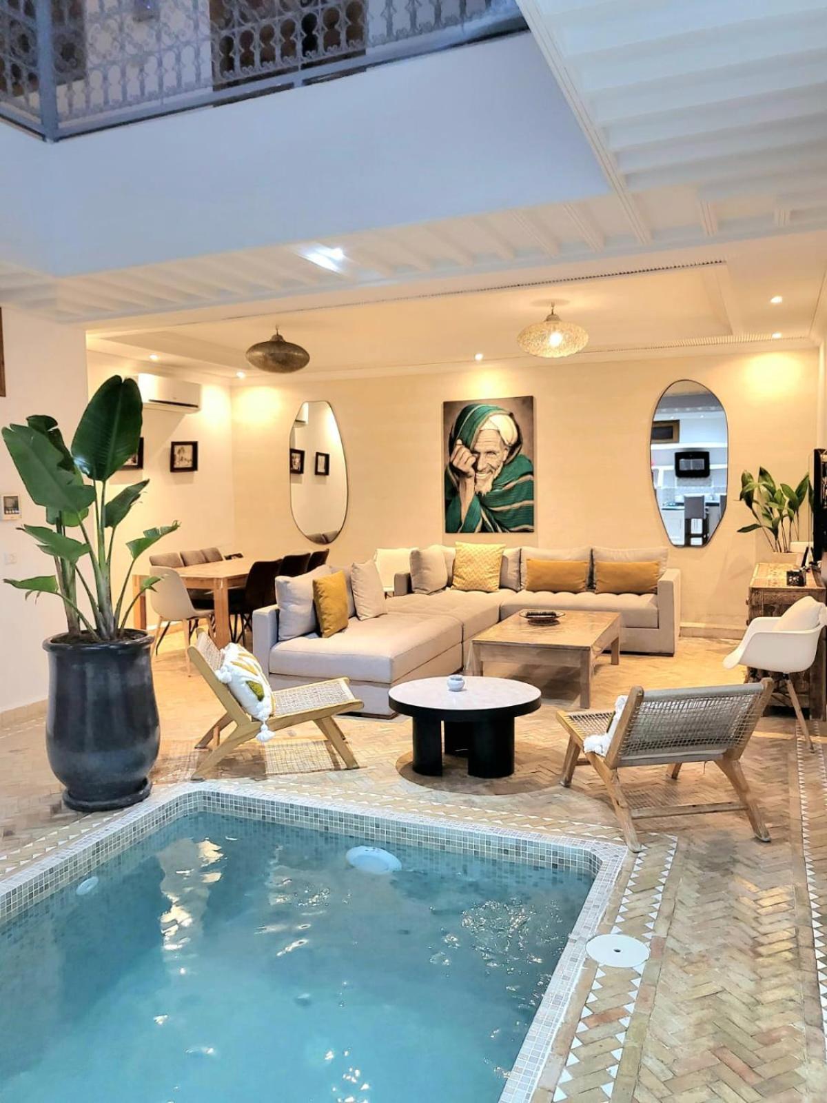 Riad Melilo Avec Piscine Chauffee Марракеш Екстер'єр фото