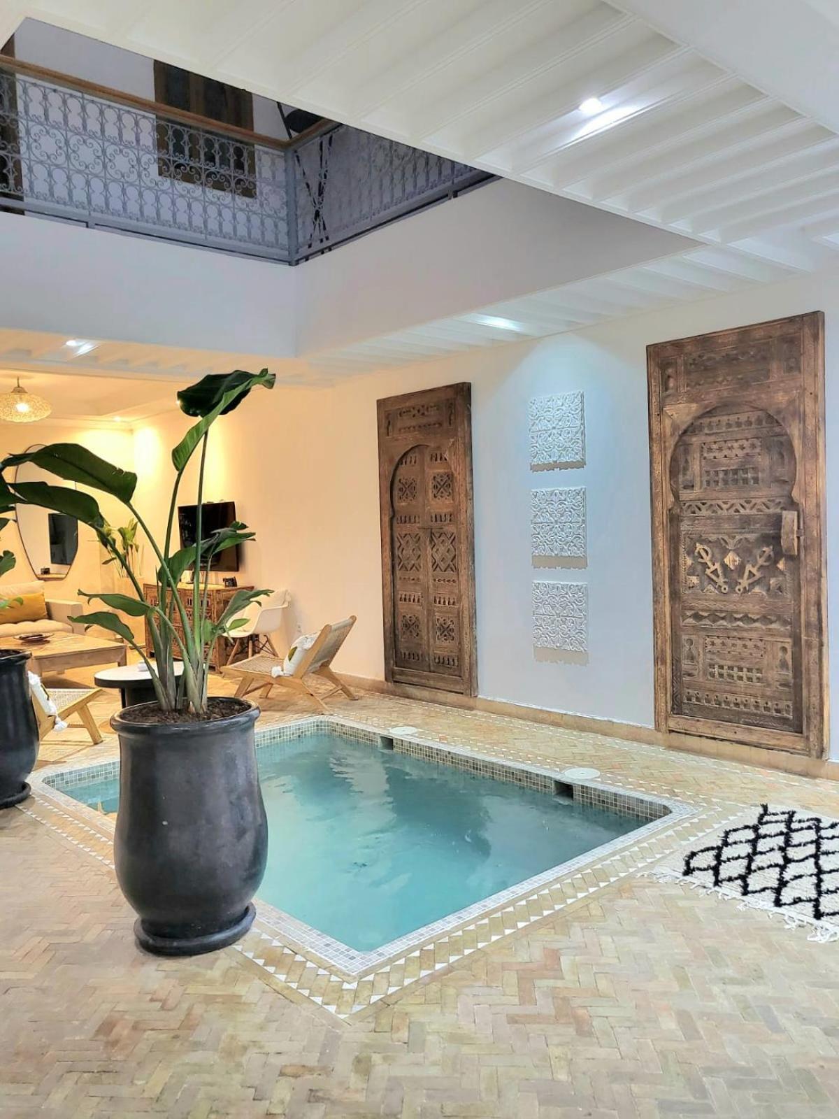 Riad Melilo Avec Piscine Chauffee Марракеш Екстер'єр фото